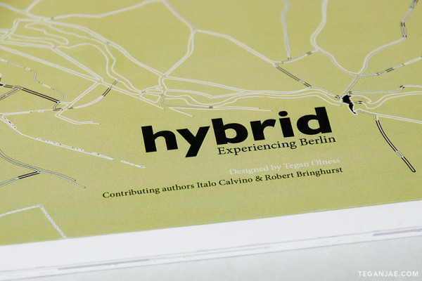 Hybrid - Experiencing Berlin book design