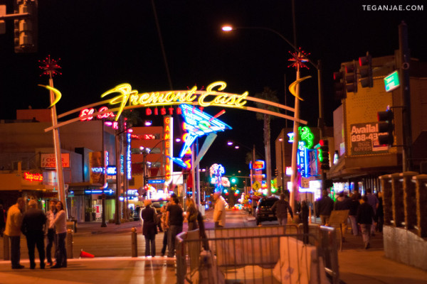 Fremont Street Experience in Las Vegas, Nevada by Tegan Jae